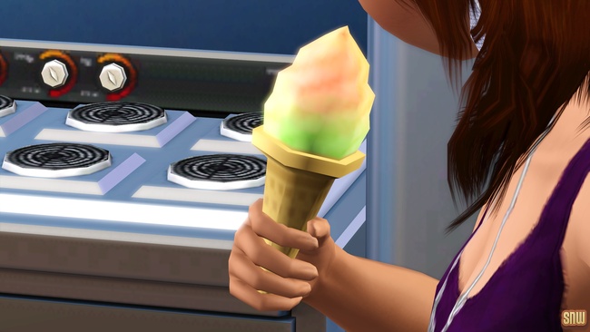 Sizzle Baby Pro Deep Fryer and Frost-Bite Pro Ice Cream Machine (premium content for The Sims 3)