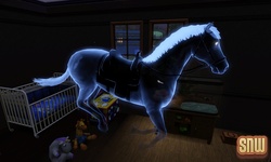 The Sims 3 Pets: Estela the ghost horse