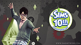 The Sims 10th Anniversary wallpapers (PSP)