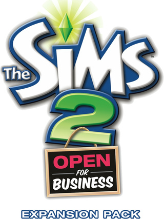 The Sims 2: Open for Business logo