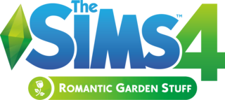 The Sims 4: Romantic Garden Stuff logo
