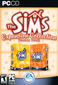 The Sims: Expansion Collection, volume three box art packshot