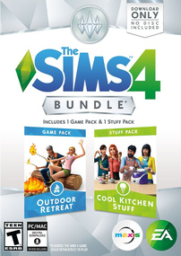 The Sims 4: Bundle Pack (Outdoor Retreat and Cool Kitchen Stuff) Packshot Box Art