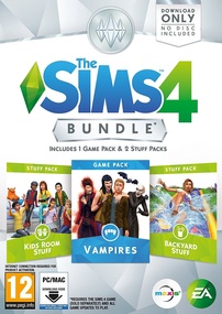 The Sims 4: Bundle Pack #4 (Vampires, Kids Room Stuff, Backyard Stuff) packshot box art