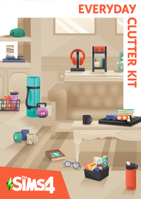 The Sims 4: Everyday Clutter cover box art packshot