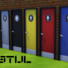 De Stijl Doors for The Sims 4