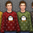 Men&#039;s Penguin Print Sweater