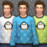 Men&#039;s Penguin Print Sweater