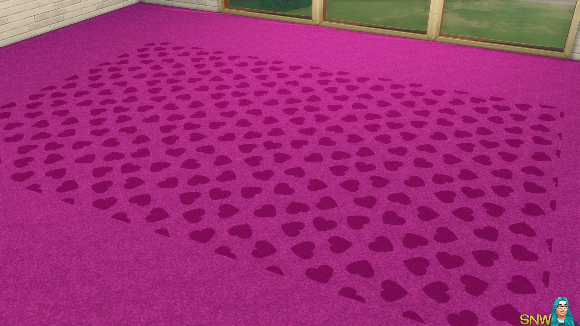 Valentine&#039;s Day 2018 / Love Carpets #8 (Hearts - Full - Small - Dark)