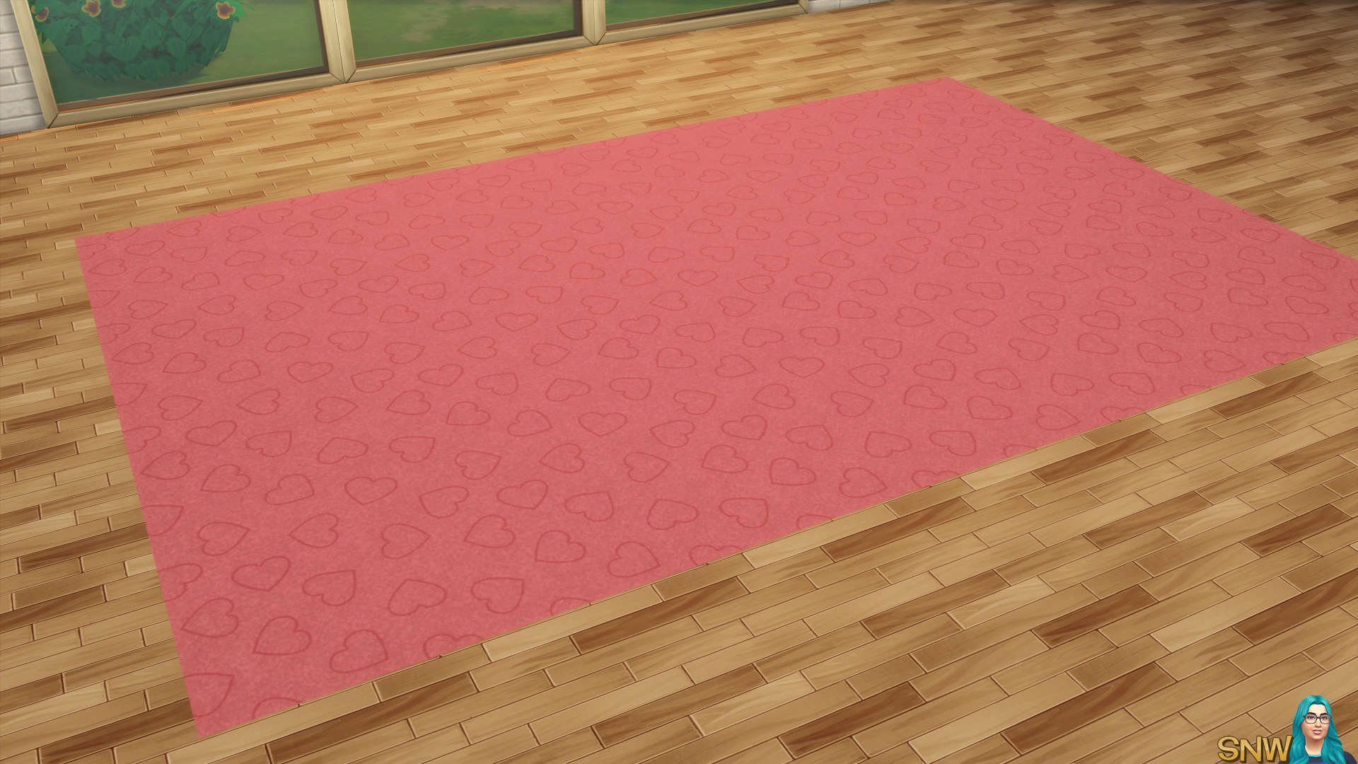 Valentine&#039;s Day 2018 / Love Carpets #9 (Hearts - Outline - Small - Dark)