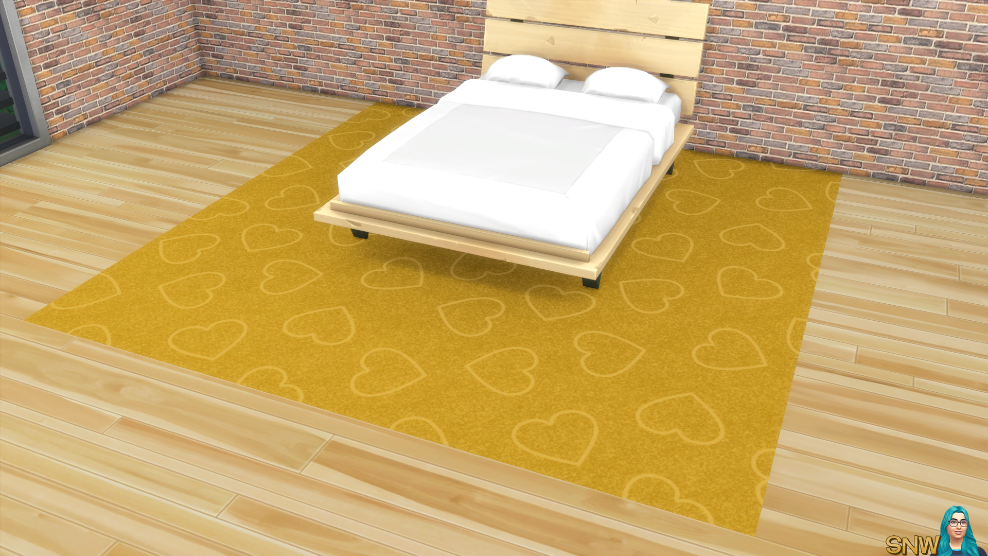 Valentine&#039;s Day 2018 / Love Carpets #3 (Hearts - Outline - Large - Light)