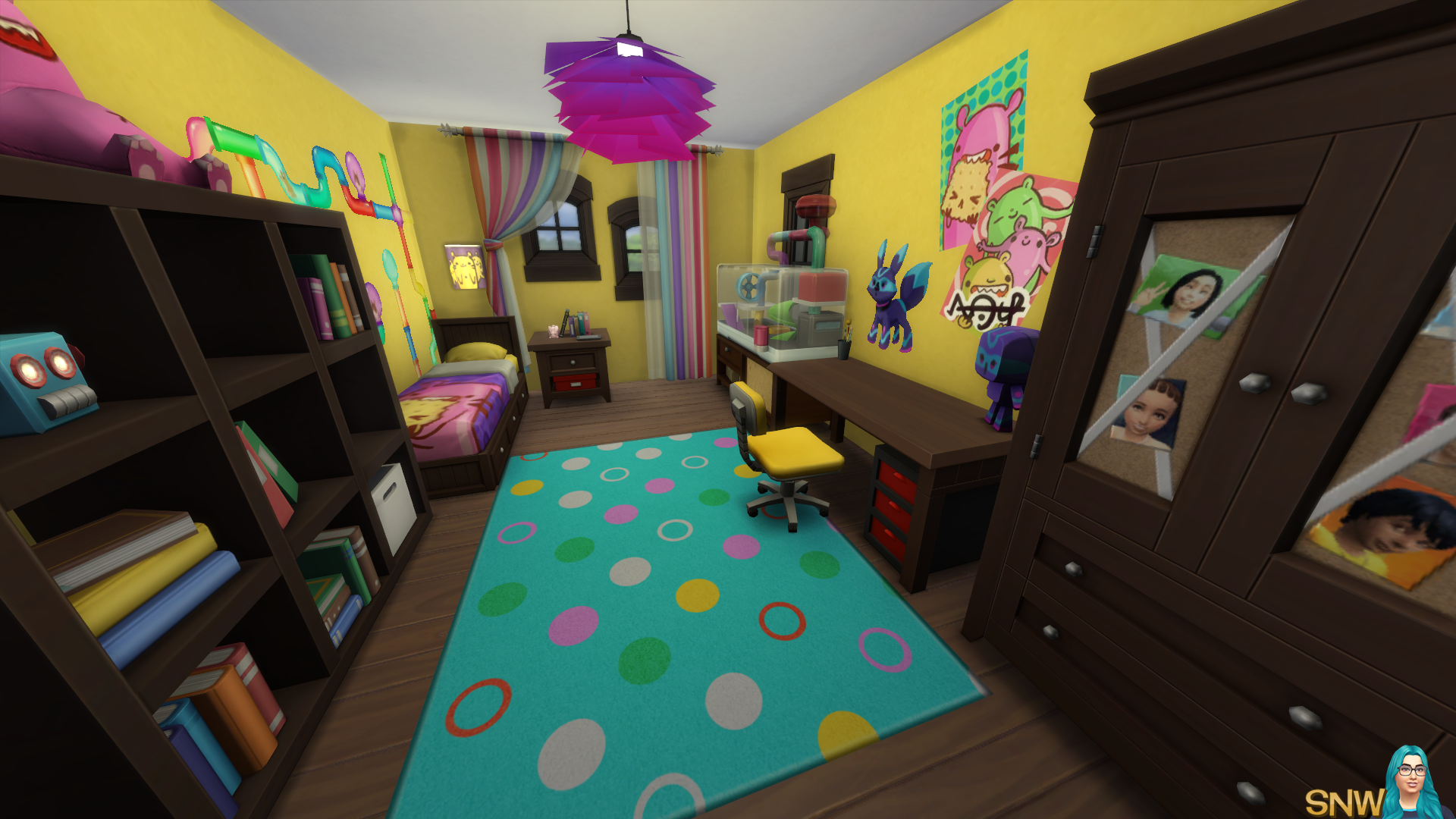 Fun &amp; Quirky house in The Sims 4