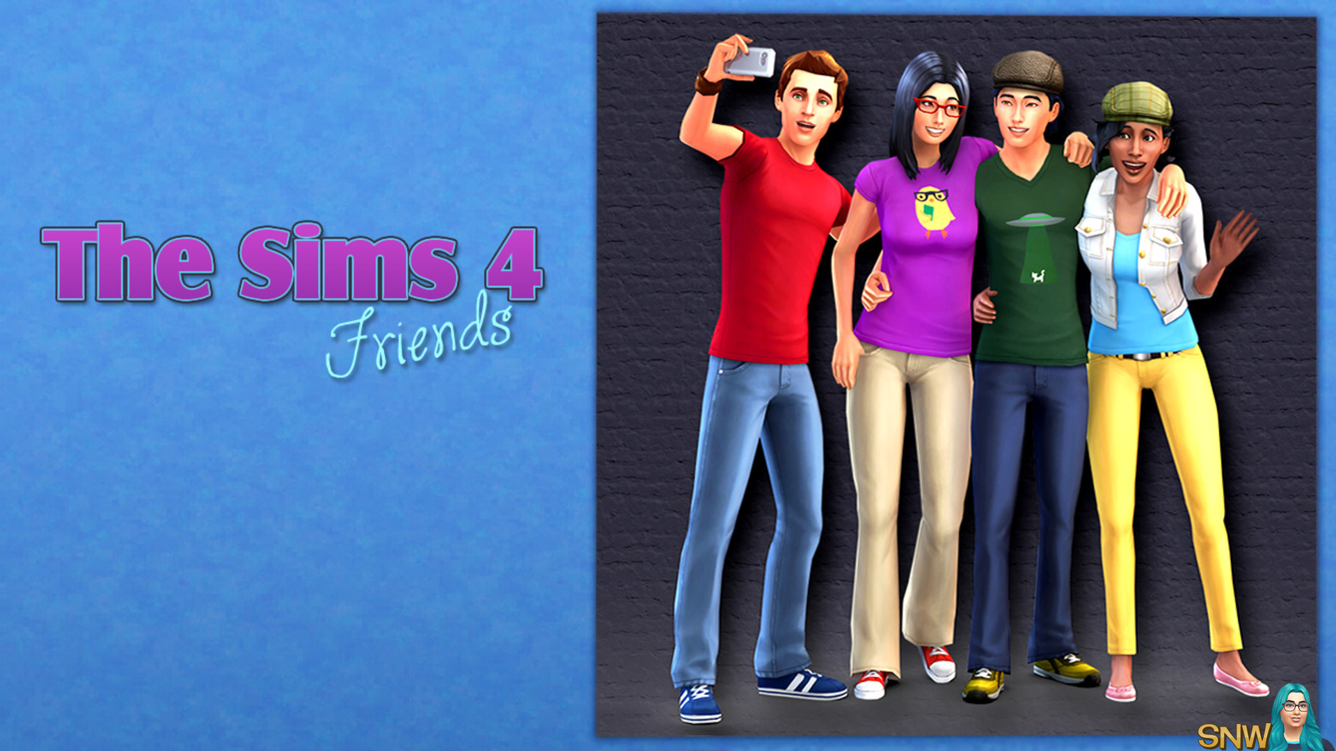 The Sims 4 Friends Poster