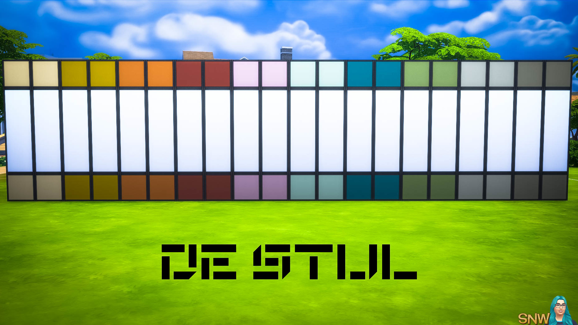 De Stijl MCM Wall Panels (Top and Bottom) #4