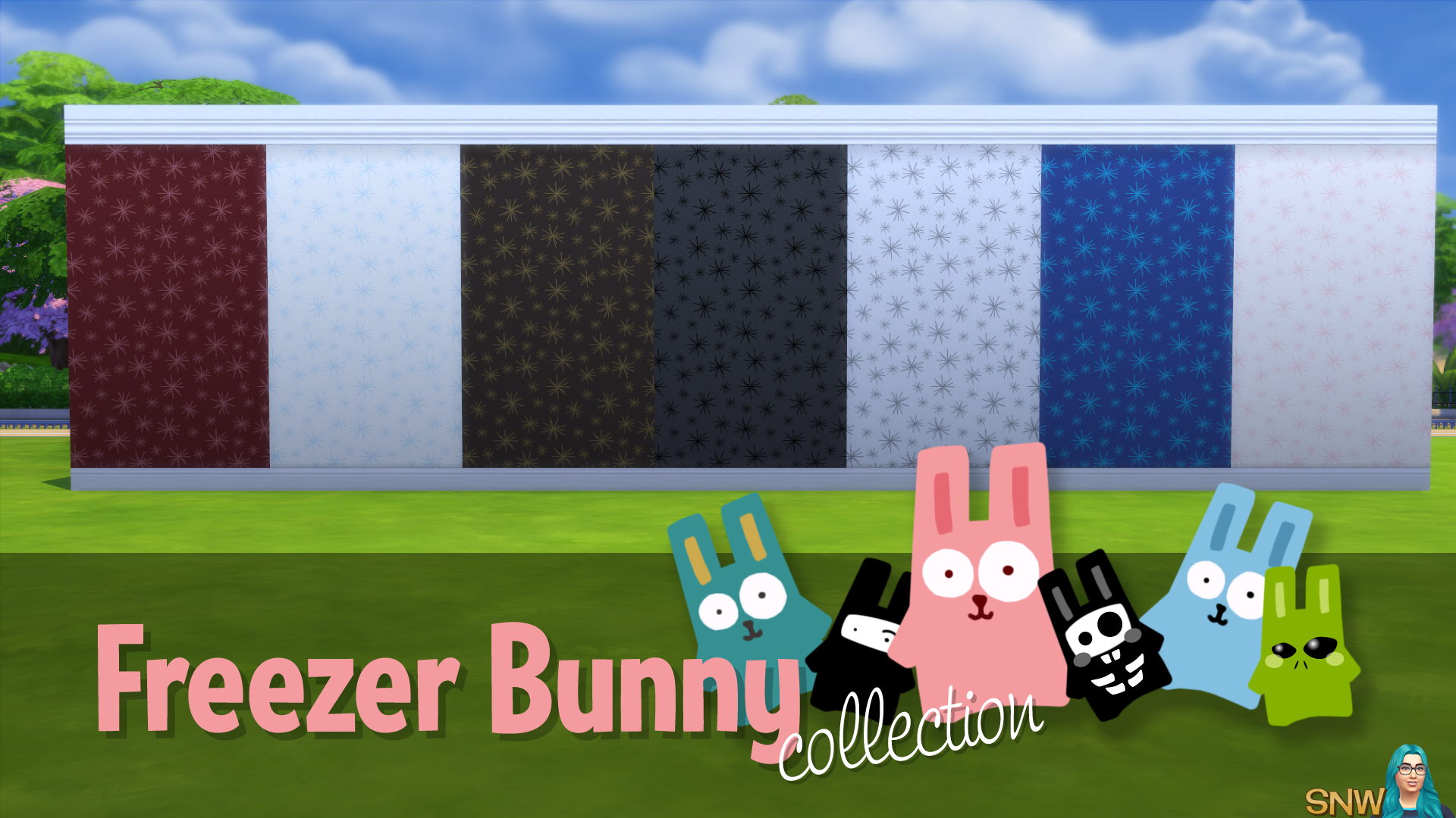 Freezer Bunny Collection: Starburst Wallpapers