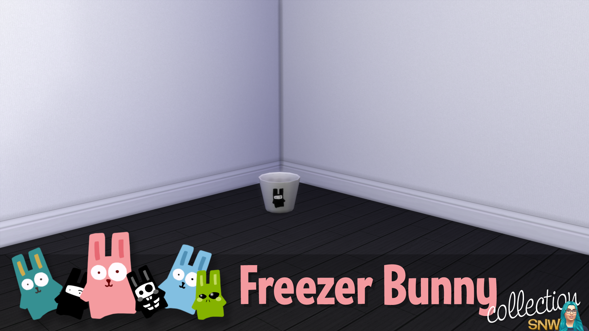 Freezer Bunny Collection: Trash Can