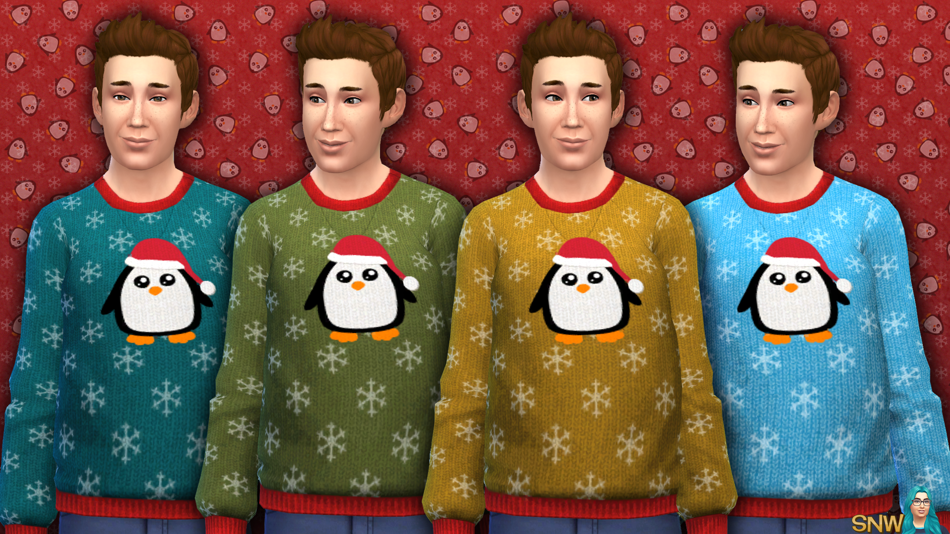 Men&#039;s Christmas Penguin Sweater