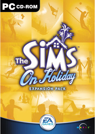 The Sims: On Holiday box art packshot