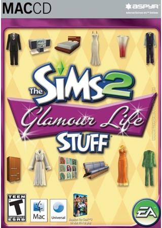 The Sims 2: Glamour Life Stuff for Mac box art packshot