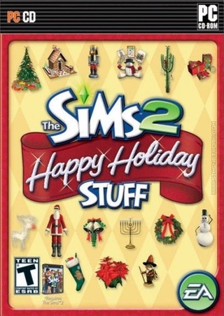 The Sims 2: Happy Holiday Stuff box art packshot US