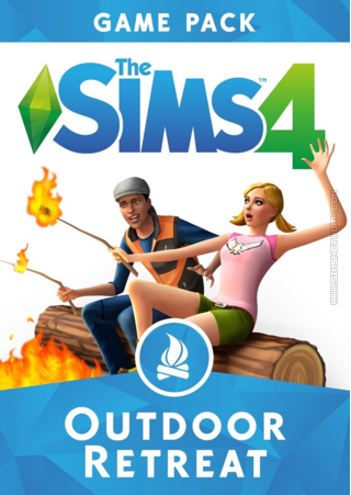 The Sims 4: Outdoor Retreat old box art packshot