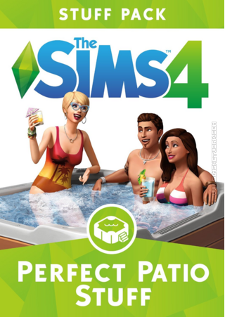 The Sims 4: Perfect Patio Stuff old packshot cover box art