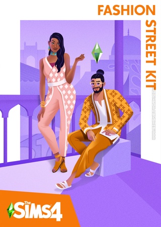 The Sims 4: Fashion Street Kit packshot box art