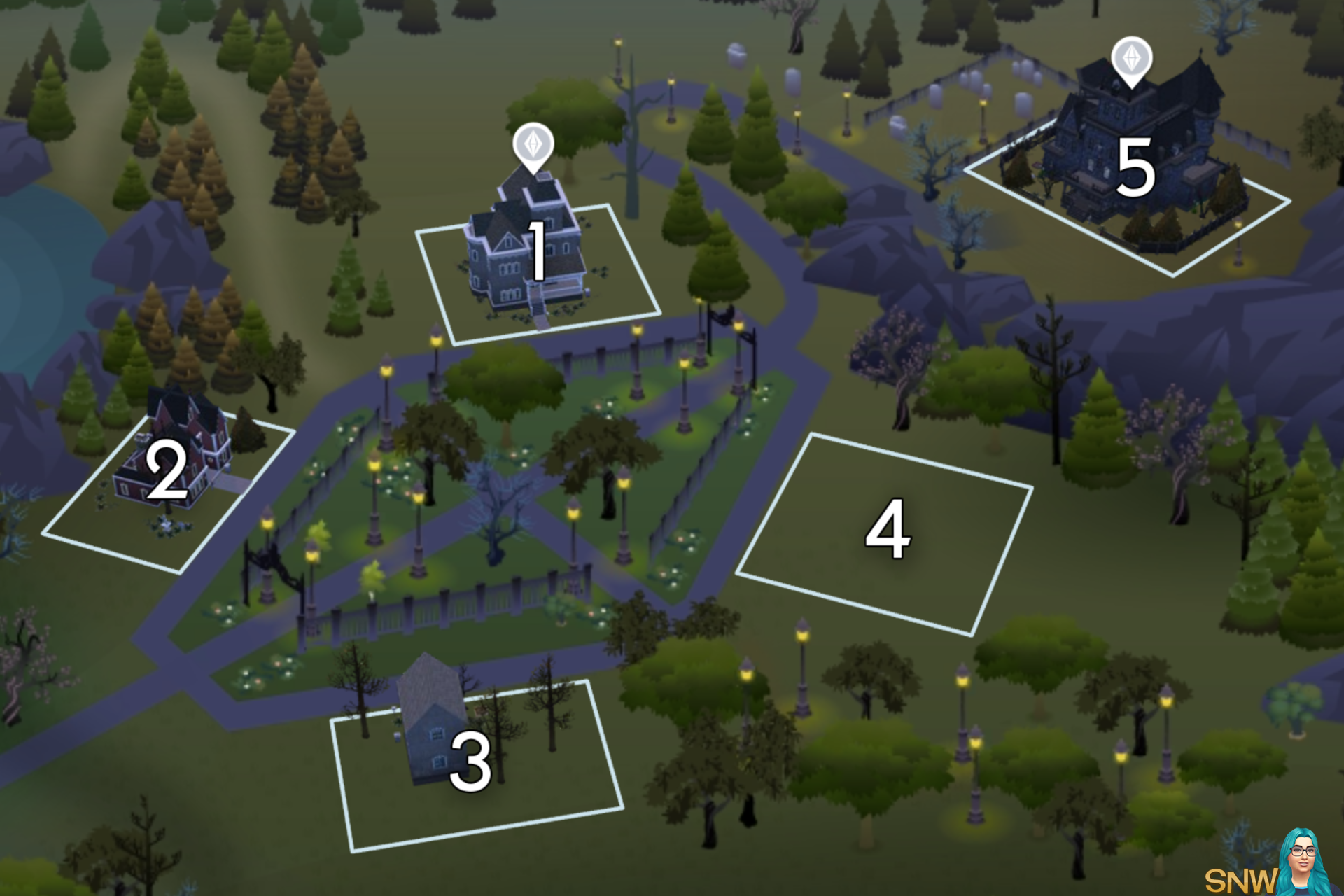 The Sims 4: Forgotten Hollow world neighbourhood #1