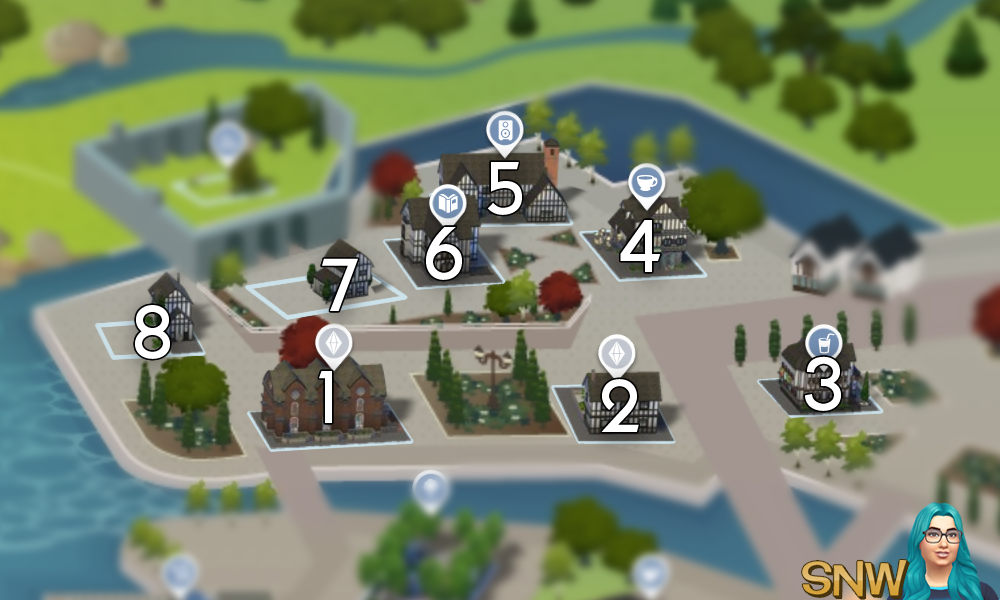 The Sims 4: Windenburg world neighbourhood #1